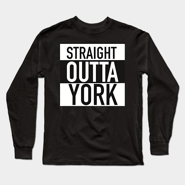 STRAIGHT OUTTA YORK Mugs Coffee Mugs T-Shirts Stickers Long Sleeve T-Shirt by CenricoSuchel